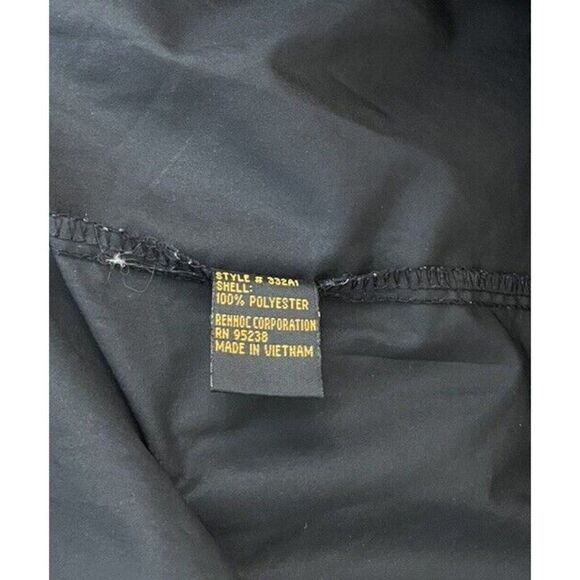 RENNOC CLASSIC Men's XL Black Pullover Windbreaker Jacket Vented  Short Sleeve - Picture 5 of 5